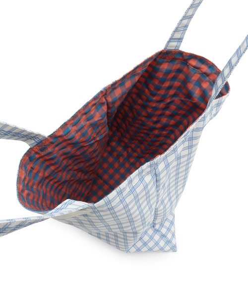 Bonjour Girl(ボンジュールガール)の「【Bonjour Girl】リバーシブルチェックトート(トートバッグ・レディース・ピンク/ホワイト/イエロー・FREE)」の9枚目の写真