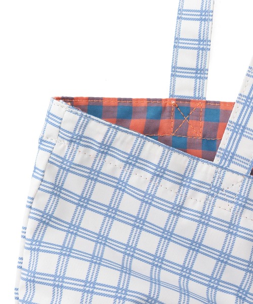 Bonjour Girl(ボンジュールガール)の「【Bonjour Girl】リバーシブルチェックトート(トートバッグ・レディース・ピンク/ホワイト/イエロー・FREE)」の10枚目の写真