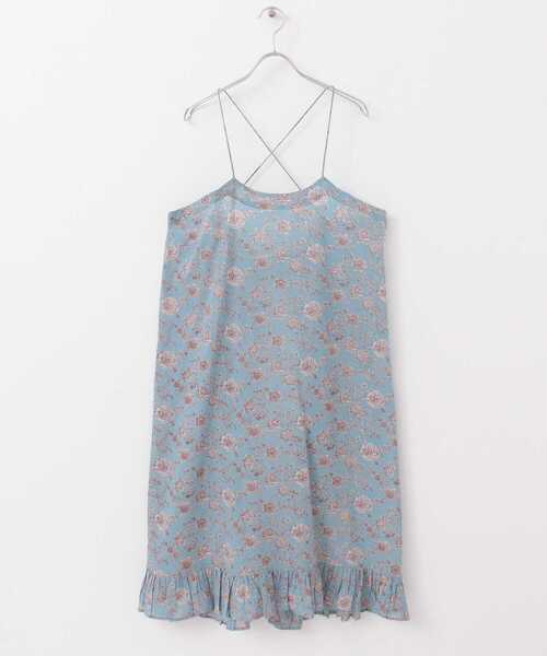 siiwa（シーワ）の「siiwa　インドプリントエプロンスカート（ワンピース・レディース・オフホワイト/ブルー・ONE）」の10枚目の写真