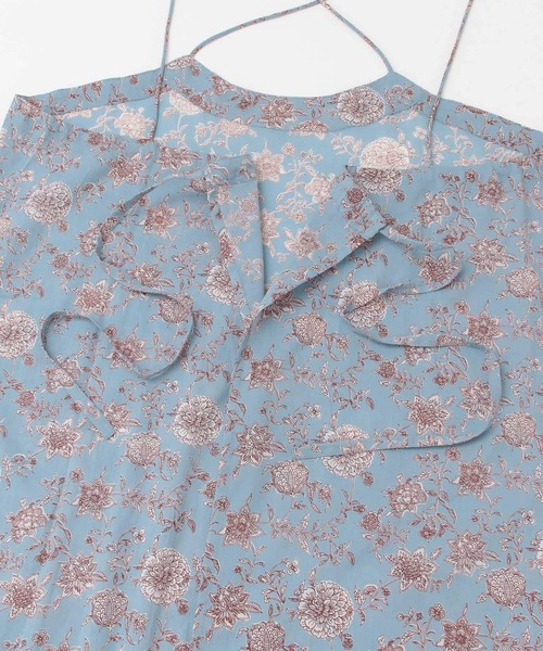 siiwa（シーワ）の「siiwa　インドプリントエプロンスカート（ワンピース・レディース・オフホワイト/ブルー・ONE）」の7枚目の写真