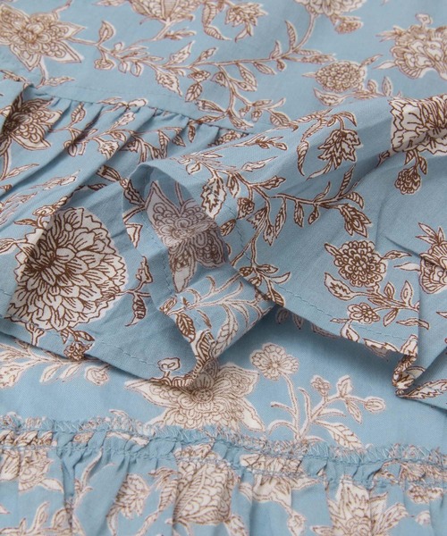 siiwa（シーワ）の「siiwa　インドプリントエプロンスカート（ワンピース・レディース・オフホワイト/ブルー・ONE）」の6枚目の写真