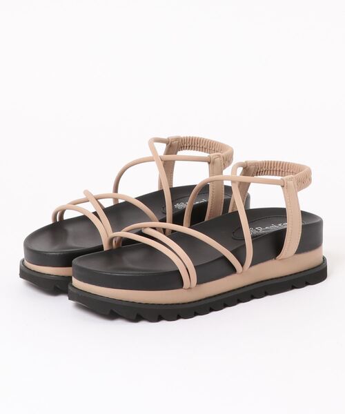 Realta(レアルタ)の「Realta(レアルタ) 厚底クロスライン サンダル(サンダル・レディース・カーキ/ブラック/ベージュ/ブラック系その他2/ブラック系その他/ホワイト系その他/ネイビー/ベージュ系その他・L/LL/M/S)」の13枚目の写真