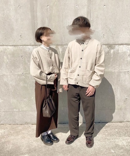 PairPair（ペアペア）の「ワイドスリーブクルーカーディガン(ユニセックス)（カーディガン/ボレロ・レディース・ブラック/アイボリー/グレイッシュベージュ/グレイッシュブルー・FREE）」の22枚目の写真