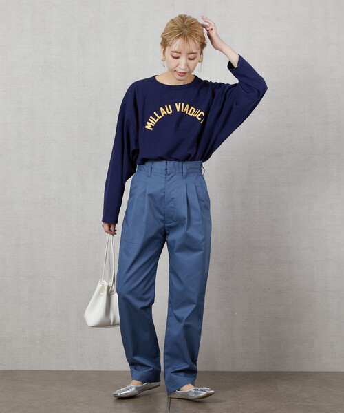 FREAK'S STORE（フリークスストア）の「▽【WEB限定】スケーターパンツ（スラックス・レディース・ナチュラル/ブラック/ベージュ/オリーブ/ブルー・SMALL/MEDIUM）」の7枚目の写真