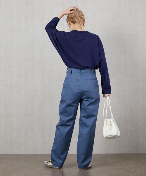 FREAK'S STORE（フリークスストア）の「▽【WEB限定】スケーターパンツ（スラックス・レディース・ナチュラル/ブラック/ベージュ/オリーブ/ブルー・SMALL/MEDIUM）」の20枚目の写真