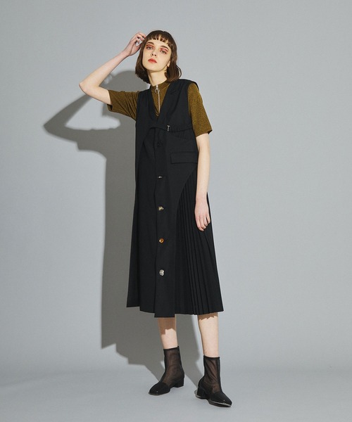 UNITED TOKYO(ユナイテッドトウキョウ)の「KASURIジップニット(ニット/セーター・レディース・ブラウン/グリーン・FREE)」の4枚目の写真