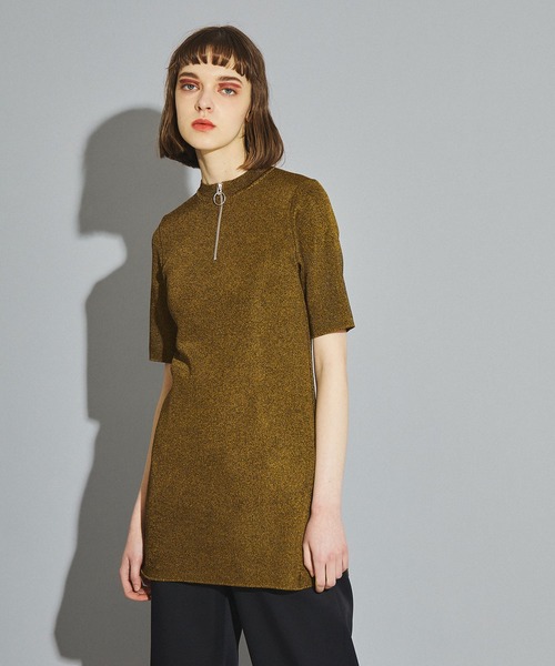 UNITED TOKYO(ユナイテッドトウキョウ)の「KASURIジップニット(ニット/セーター・レディース・ブラウン/グリーン・FREE)」の5枚目の写真