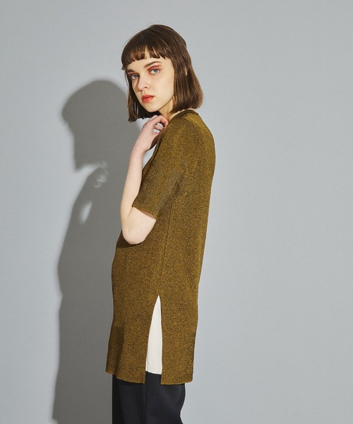 UNITED TOKYO(ユナイテッドトウキョウ)の「KASURIジップニット(ニット/セーター・レディース・ブラウン/グリーン・FREE)」の6枚目の写真