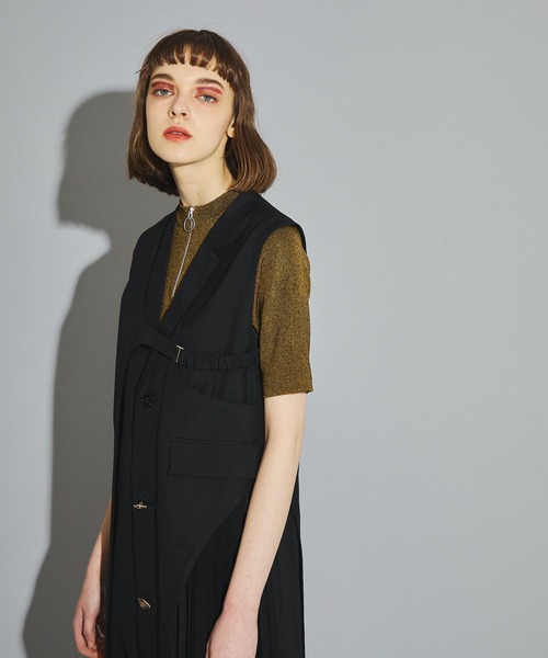 UNITED TOKYO(ユナイテッドトウキョウ)の「KASURIジップニット(ニット/セーター・レディース・ブラウン/グリーン・FREE)」の11枚目の写真