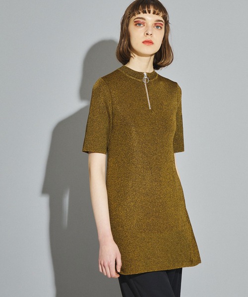 UNITED TOKYO(ユナイテッドトウキョウ)の「KASURIジップニット(ニット/セーター・レディース・ブラウン/グリーン・FREE)」の12枚目の写真