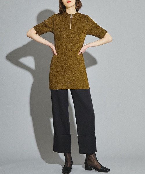 UNITED TOKYO(ユナイテッドトウキョウ)の「KASURIジップニット(ニット/セーター・レディース・ブラウン/グリーン・FREE)」の21枚目の写真