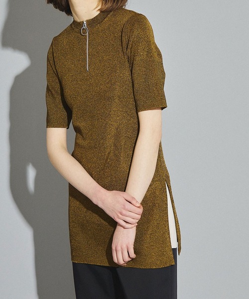 UNITED TOKYO(ユナイテッドトウキョウ)の「KASURIジップニット(ニット/セーター・レディース・ブラウン/グリーン・FREE)」の22枚目の写真