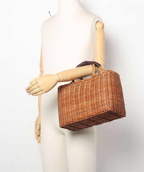 BAGMATI/バグマティ】レザーハンドルカゴバッグ【WEB限定