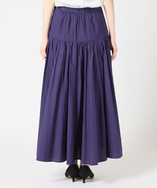 IENA(イエナ)の「【LUANA /ルアナ】コットンギャザースカート◆(スカート・レディース・グリーン系その他/ネイビー/ブルー系その他・FREE)」の12枚目の写真