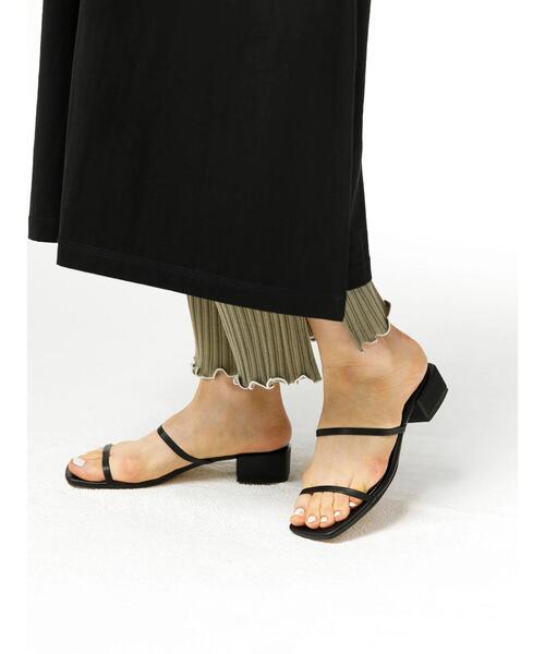 koe（コエ）の「リブメローパンツ*（その他パンツ・レディース・カーキ/ブラック/ブルーグリーン/サックスブルー/ベージュ/グレー・FREE）」の10枚目の写真