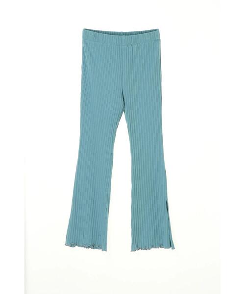 koe（コエ）の「リブメローパンツ*（その他パンツ・レディース・カーキ/ブラック/ブルーグリーン/サックスブルー/ベージュ/グレー・FREE）」の11枚目の写真