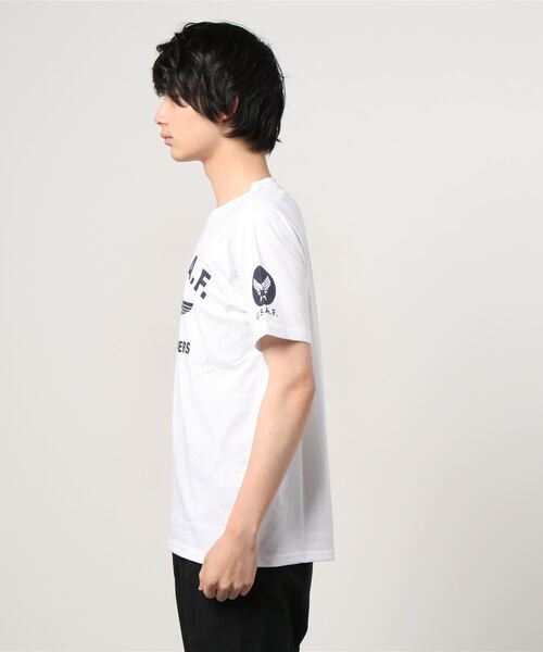 MARUKAWA(マルカワ)の「ミリタリー US.AIR FORCE プリント 半袖Tシャツ(Tシャツ/カットソー・メンズ・ホワイト系その他/ブラック系その他/杢グレー/ホワイト系その他2/ブルー系その他/ブルー系その他2/ブルー系その他3/ブルー系その他4・LL/M/L)」の14枚目の写真