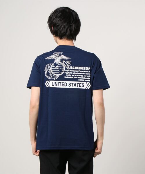 MARUKAWA(マルカワ)の「ミリタリー US.AIR FORCE プリント 半袖Tシャツ(Tシャツ/カットソー・メンズ・ホワイト系その他/ブラック系その他/杢グレー/ホワイト系その他2/ブルー系その他/ブルー系その他2/ブルー系その他3/ブルー系その他4・LL/M/L)」の12枚目の写真