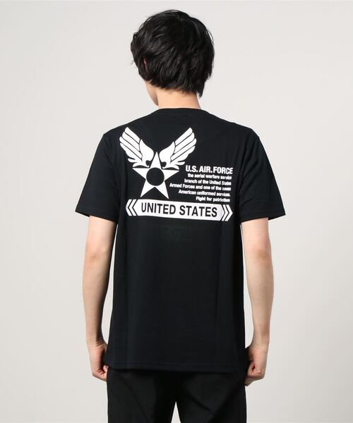 MARUKAWA(マルカワ)の「ミリタリー US.AIR FORCE プリント 半袖Tシャツ(Tシャツ/カットソー・メンズ・ホワイト系その他/ブラック系その他/杢グレー/ホワイト系その他2/ブルー系その他/ブルー系その他2/ブルー系その他3/ブルー系その他4・LL/M/L)」の9枚目の写真