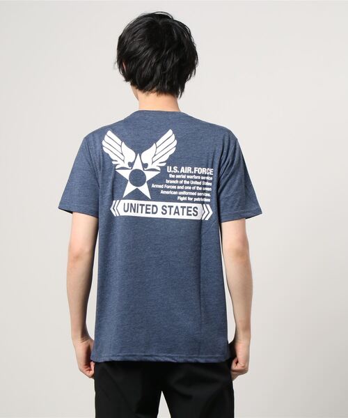 MARUKAWA(マルカワ)の「ミリタリー US.AIR FORCE プリント 半袖Tシャツ(Tシャツ/カットソー・メンズ・ホワイト系その他/ブラック系その他/杢グレー/ホワイト系その他2/ブルー系その他/ブルー系その他2/ブルー系その他3/ブルー系その他4・LL/M/L)」の15枚目の写真