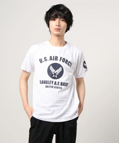 MARUKAWA(マルカワ)の「ミリタリー US.AIR FORCE プリント 半袖Tシャツ(Tシャツ/カットソー・メンズ・ホワイト系その他/ブラック系その他/杢グレー/ホワイト系その他2/ブルー系その他/ブルー系その他2/ブルー系その他3/ブルー系その他4・LL/M/L)」の18枚目の写真