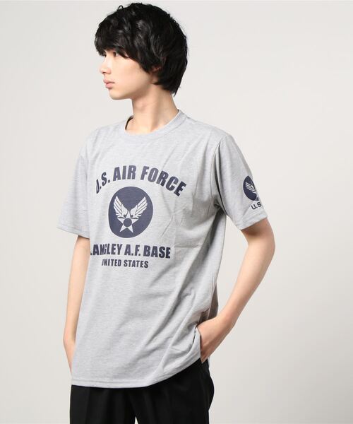 MARUKAWA(マルカワ)の「ミリタリー US.AIR FORCE プリント 半袖Tシャツ(Tシャツ/カットソー・メンズ・ホワイト系その他/ブラック系その他/杢グレー/ホワイト系その他2/ブルー系その他/ブルー系その他2/ブルー系その他3/ブルー系その他4・LL/M/L)」の20枚目の写真