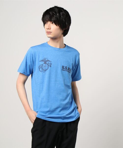 MARUKAWA(マルカワ)の「ミリタリー US.AIR FORCE プリント 半袖Tシャツ(Tシャツ/カットソー・メンズ・ホワイト系その他/ブラック系その他/杢グレー/ホワイト系その他2/ブルー系その他/ブルー系その他2/ブルー系その他3/ブルー系その他4・LL/M/L)」の22枚目の写真