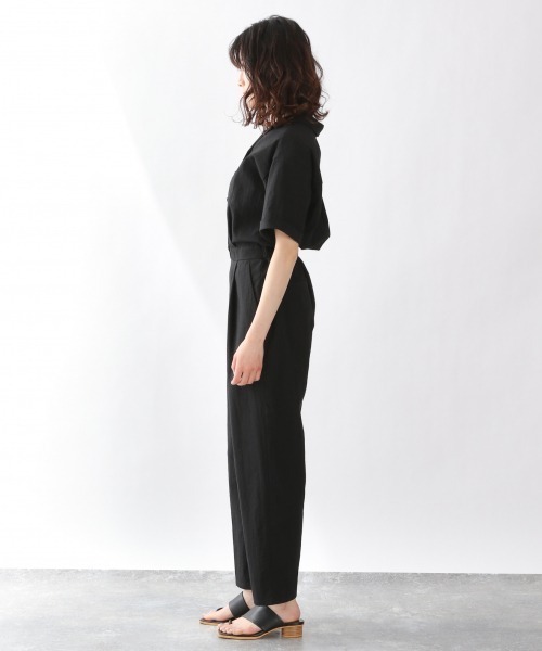 LOWRYS FARM（ローリーズファーム）の「ジャンプスーツ　939535（サロペット/オーバーオール・レディース・ブラック/ダークブラウン・FREE）」の3枚目の写真