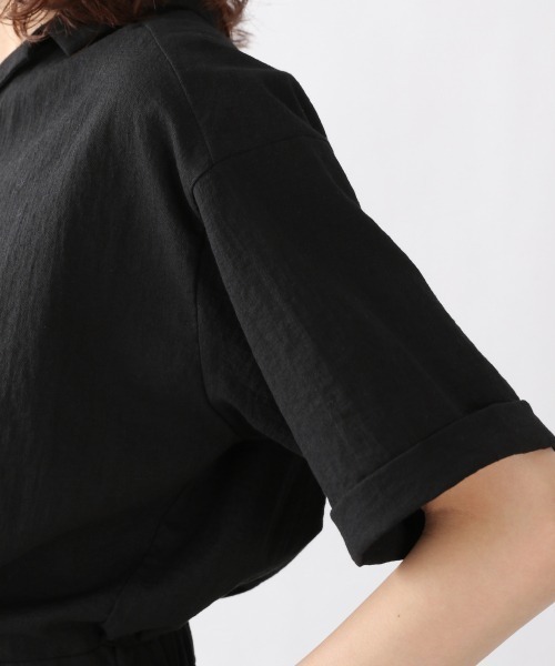 LOWRYS FARM（ローリーズファーム）の「ジャンプスーツ　939535（サロペット/オーバーオール・レディース・ブラック/ダークブラウン・FREE）」の6枚目の写真