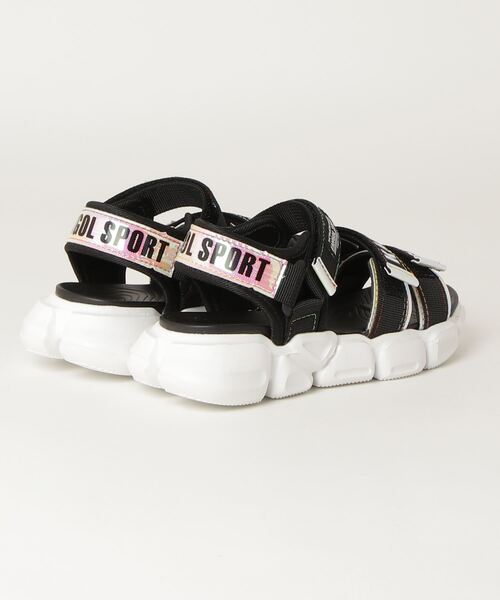 KANGOL SPORT（カンゴールスポーツ）の「KANGOL SPORT　KJS5226（サンダル・キッズ・ホワイト/ブラック・23.0cm/22.0cm/19.0cm/20.0cm/21.0cm）」の4枚目の写真