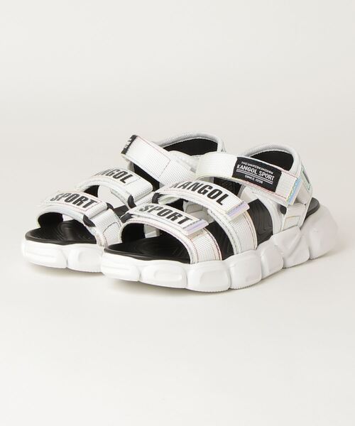 KANGOL SPORT（カンゴールスポーツ）の「KANGOL SPORT　KJS5226（サンダル・キッズ・ホワイト/ブラック・23.0cm/22.0cm/19.0cm/20.0cm/21.0cm）」の3枚目の写真
