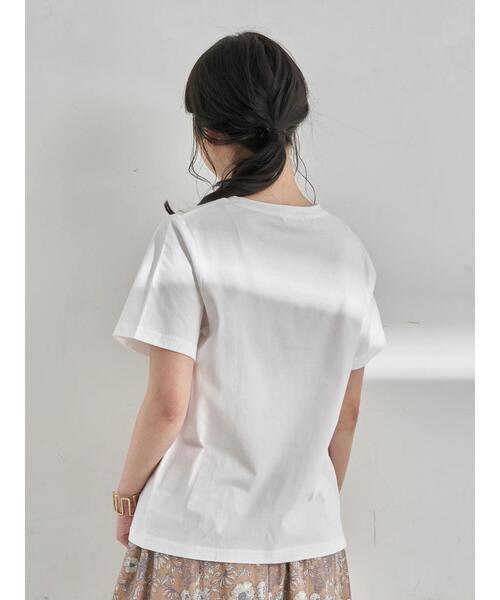 earth music&ecology（アースミュージックアンドエコロジー）の「Plants don't careTシャツ ＊（Tシャツ/カットソー・レディース・サックスブルー/ベージュ/オフホワイト・FREE）」の20枚目の写真