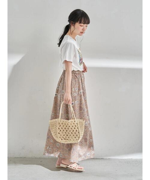 earth music&ecology（アースミュージックアンドエコロジー）の「Plants don't careTシャツ ＊（Tシャツ/カットソー・レディース・サックスブルー/ベージュ/オフホワイト・FREE）」の9枚目の写真