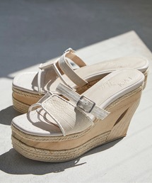 EVOL | EVOL × Yukko コラボスクエアウエッジサンダル AQ30444(サンダル)