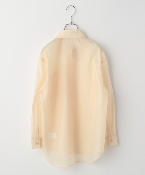 GLOBAL WORK（グローバルワーク）の「【AND YUA ANY】シアーシャツ×ロゴＴセット/943269（その他トップス・キッズ・ベージュ/ライトグリーン・150cm/160cm）」の13枚目の写真