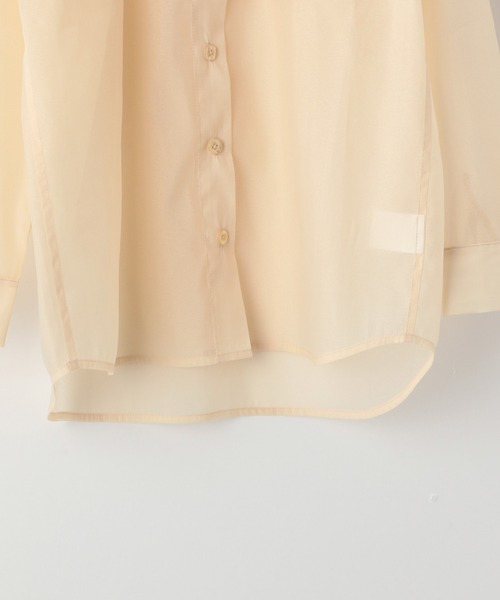 GLOBAL WORK（グローバルワーク）の「【AND YUA ANY】シアーシャツ×ロゴＴセット/943269（その他トップス・キッズ・ベージュ/ライトグリーン・150cm/160cm）」の19枚目の写真