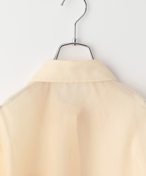 GLOBAL WORK（グローバルワーク）の「【AND YUA ANY】シアーシャツ×ロゴＴセット/943269（その他トップス・キッズ・ベージュ/ライトグリーン・150cm/160cm）」の20枚目の写真