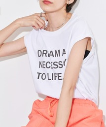 Auntie Rosa Holiday | メッセージプリントノースリーブTシャツ(Tシャツ/カットソー)