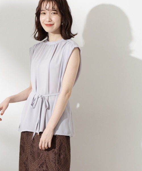 「N.（N. Natural Beauty Basic）」 ノースリーブブラウス MEDIUM ピンク レディース N.Natural Beauty Basic 「N.（N. Natural Basic