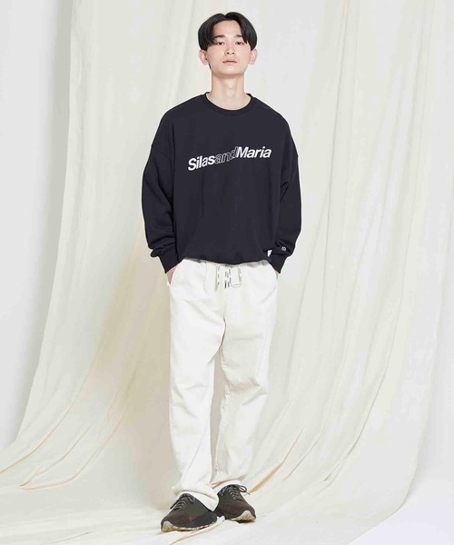 SILAS（サイラス）の「DIAGONAL SWEAT TOP（スウェット・メンズ・ブラック/グレー/オリーブ/ネイビー・MEDIUM/LARGE/X-LARGE）」の7枚目の写真