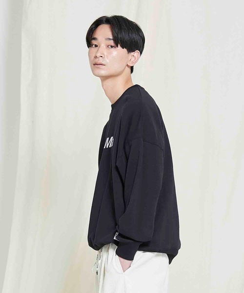 SILAS（サイラス）の「DIAGONAL SWEAT TOP（スウェット・メンズ・ブラック/グレー/オリーブ/ネイビー・MEDIUM/LARGE/X-LARGE）」の5枚目の写真