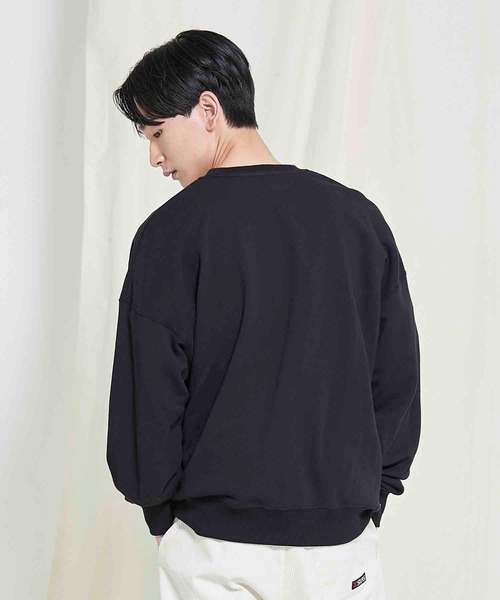 SILAS（サイラス）の「DIAGONAL SWEAT TOP（スウェット・メンズ・ブラック/グレー/オリーブ/ネイビー・MEDIUM/LARGE/X-LARGE）」の6枚目の写真