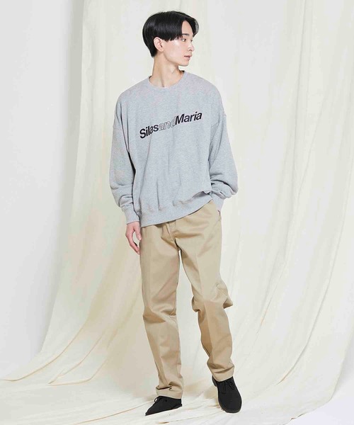 SILAS（サイラス）の「DIAGONAL SWEAT TOP（スウェット・メンズ・ブラック/グレー/オリーブ/ネイビー・MEDIUM/LARGE/X-LARGE）」の10枚目の写真