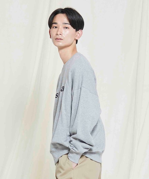 SILAS（サイラス）の「DIAGONAL SWEAT TOP（スウェット・メンズ・ブラック/グレー/オリーブ/ネイビー・MEDIUM/LARGE/X-LARGE）」の8枚目の写真