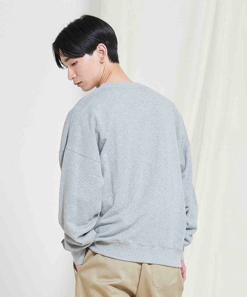 SILAS（サイラス）の「DIAGONAL SWEAT TOP（スウェット・メンズ・ブラック/グレー/オリーブ/ネイビー・MEDIUM/LARGE/X-LARGE）」の9枚目の写真