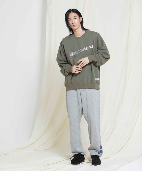SILAS（サイラス）の「DIAGONAL SWEAT TOP（スウェット・メンズ・ブラック/グレー/オリーブ/ネイビー・MEDIUM/LARGE/X-LARGE）」の18枚目の写真