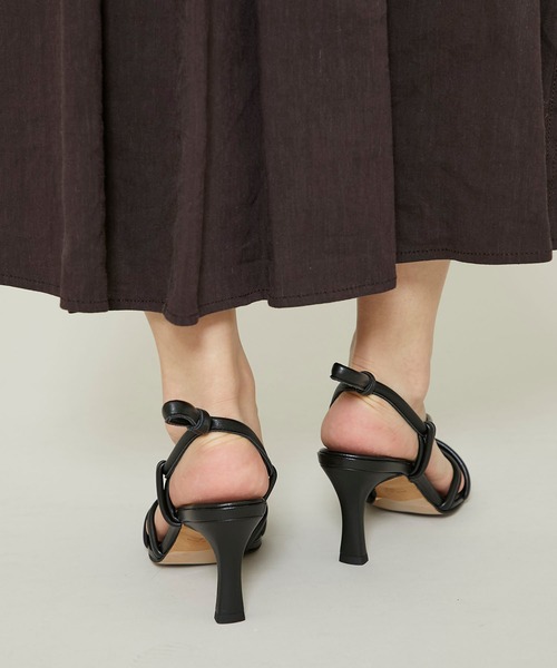 STUDIOUS SELECT（ステュディオスセレクト）の「【HEWN(ヒューン)】スクエアトゥスポンジサンダル75 (72101-03-1203)（サンダル・レディース・ブラック/ブラウン・23/24/23.5）」の13枚目の写真