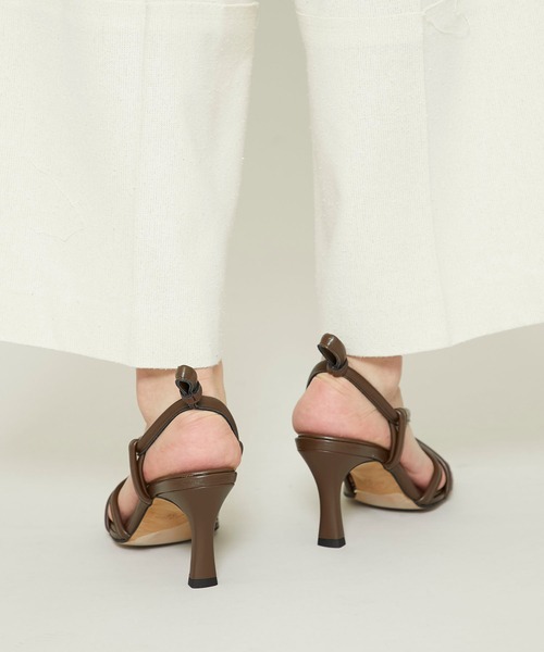 STUDIOUS SELECT（ステュディオスセレクト）の「【HEWN(ヒューン)】スクエアトゥスポンジサンダル75 (72101-03-1203)（サンダル・レディース・ブラック/ブラウン・23/24/23.5）」の5枚目の写真