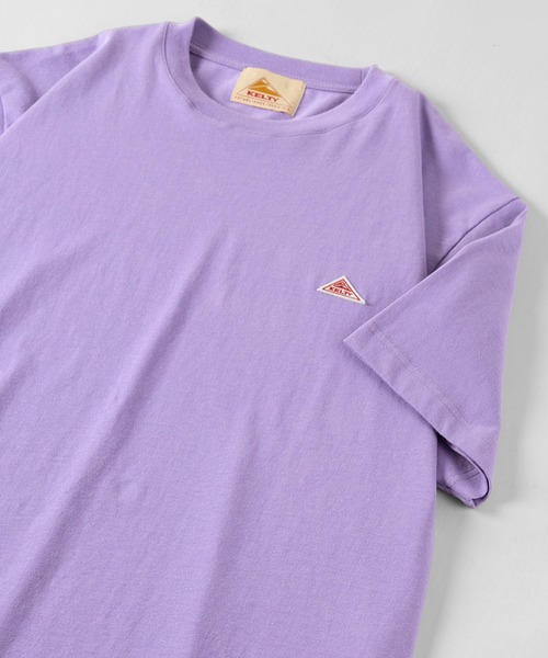 KELTY(ケルティ)の「【KELTY/ケルティー】ワンポイント ワッペン半袖Tシャツ(Tシャツ/カットソー・メンズ・ブラック/ライトパープル/ホワイト/ベージュ・M/L/XL)」の1枚目の写真