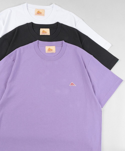KELTY(ケルティ)の「【KELTY/ケルティー】ワンポイント ワッペン半袖Tシャツ(Tシャツ/カットソー・メンズ・ブラック/ライトパープル/ホワイト/ベージュ・M/L/XL)」の10枚目の写真